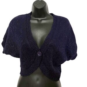 H&M Deep Purple Women's Cropped Shrug